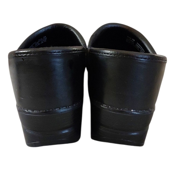 Dansko Pavan Black And Brown Leather Clog Size 7.5-8 Comfort Shoe - Picture 8 of 12